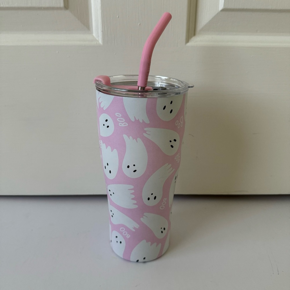 Halloween Pink Ghost Tumbler
